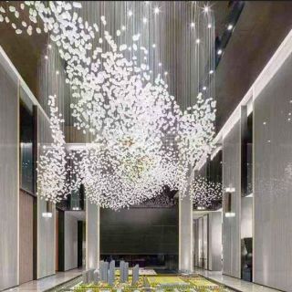 酒店灯具定制起到烘托就餐环境的作用